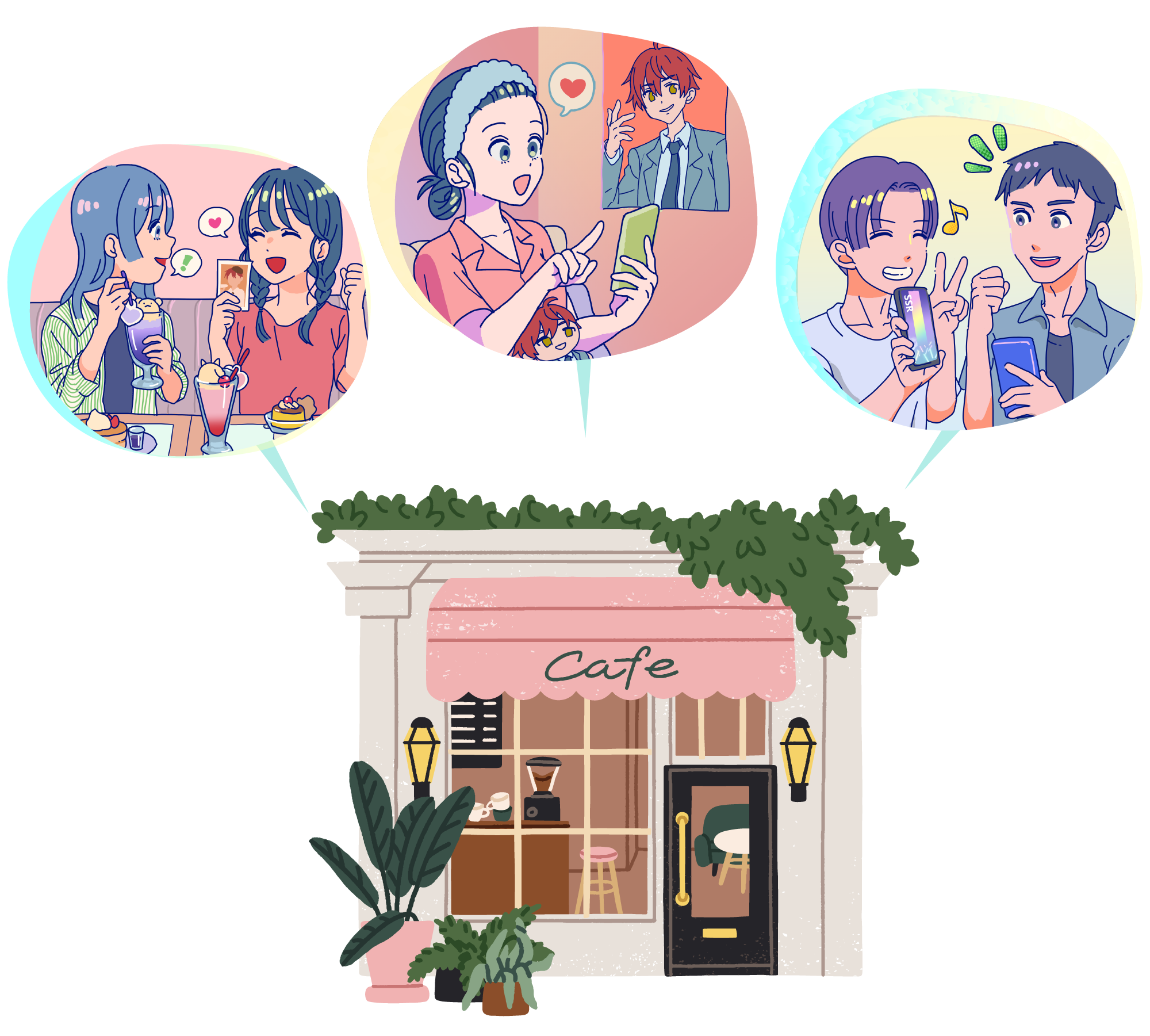 推しコミュ アプリ画面イメージ